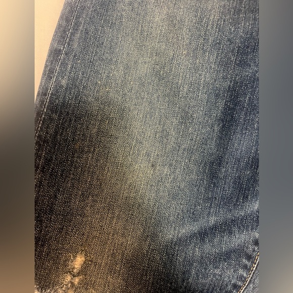 Citizens Of Humanity Relaxed Distressed Dark Blue Jeans - Picture 2 of 5
